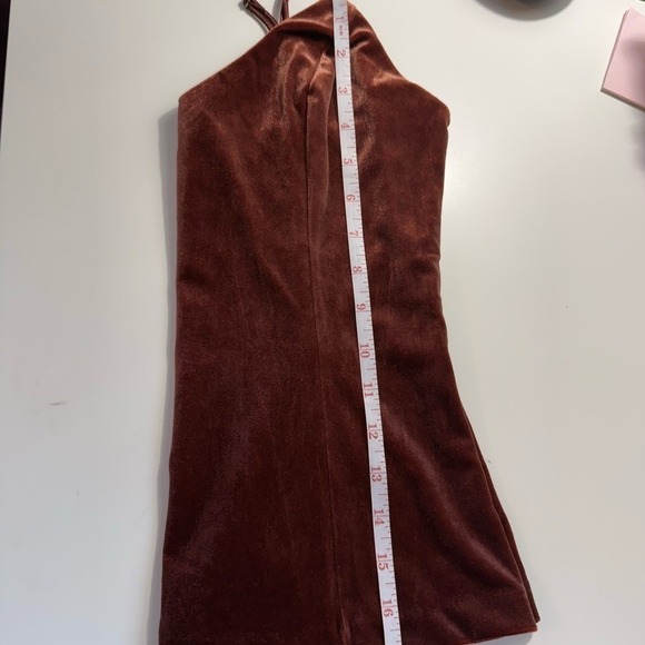 Banana Republic Rust Velvet Cami Top Adjustable Straps Fitted XS - Picture 11 of 11